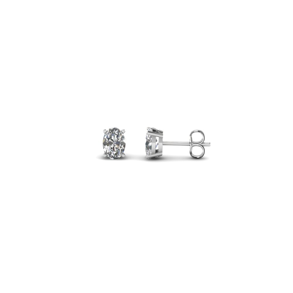 0.30 carat oval shaped diamond earring in 950 Platinum FDEAR4OV0.165CT NL WG