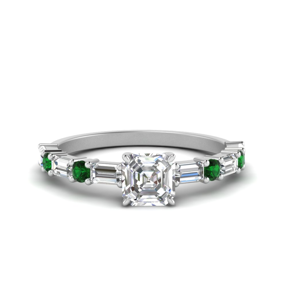 Horizontal Baguette Engagement Ring