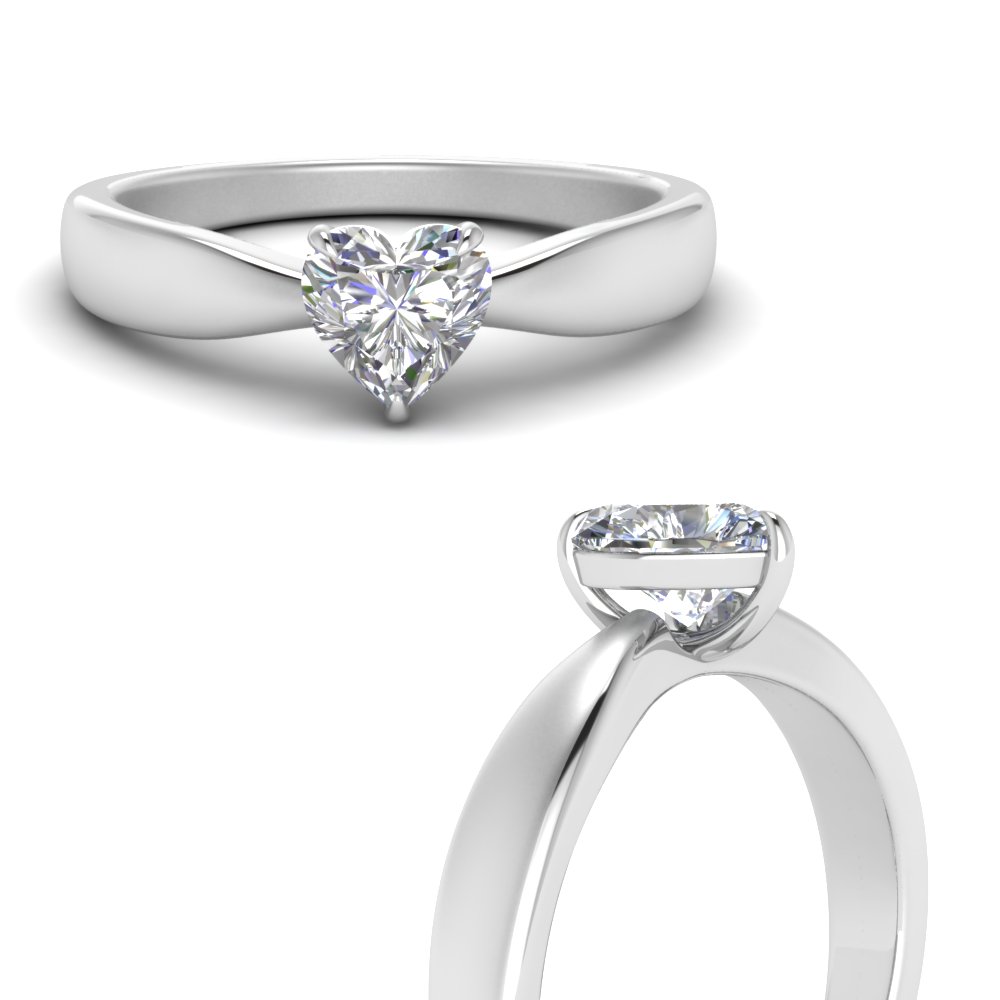 2.80 Ct. Halo Heart Shape Twisted Engagement Ring I Color VS2 GIA Cert –  Kingofjewelry.com
