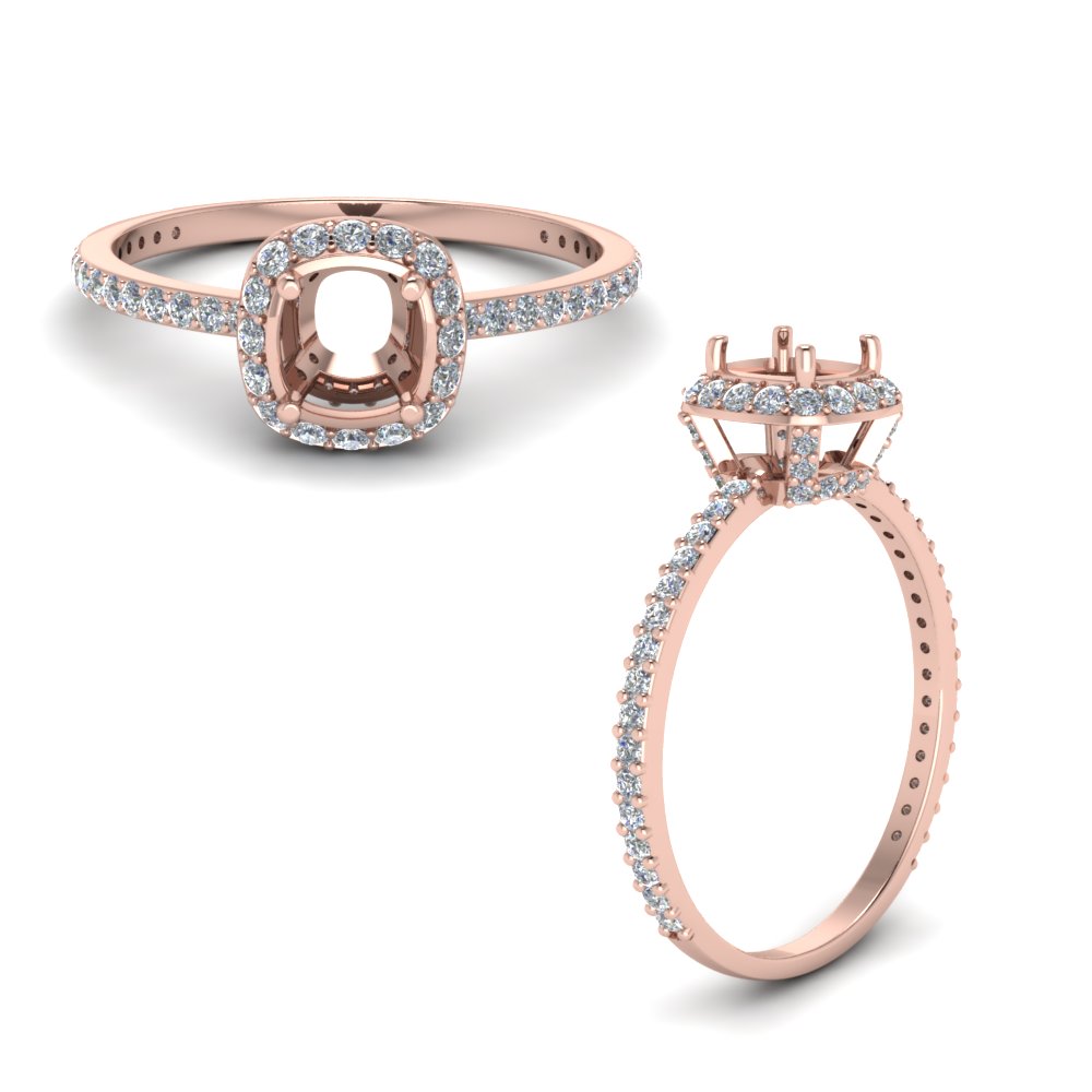 Crown Halo Ring Setting