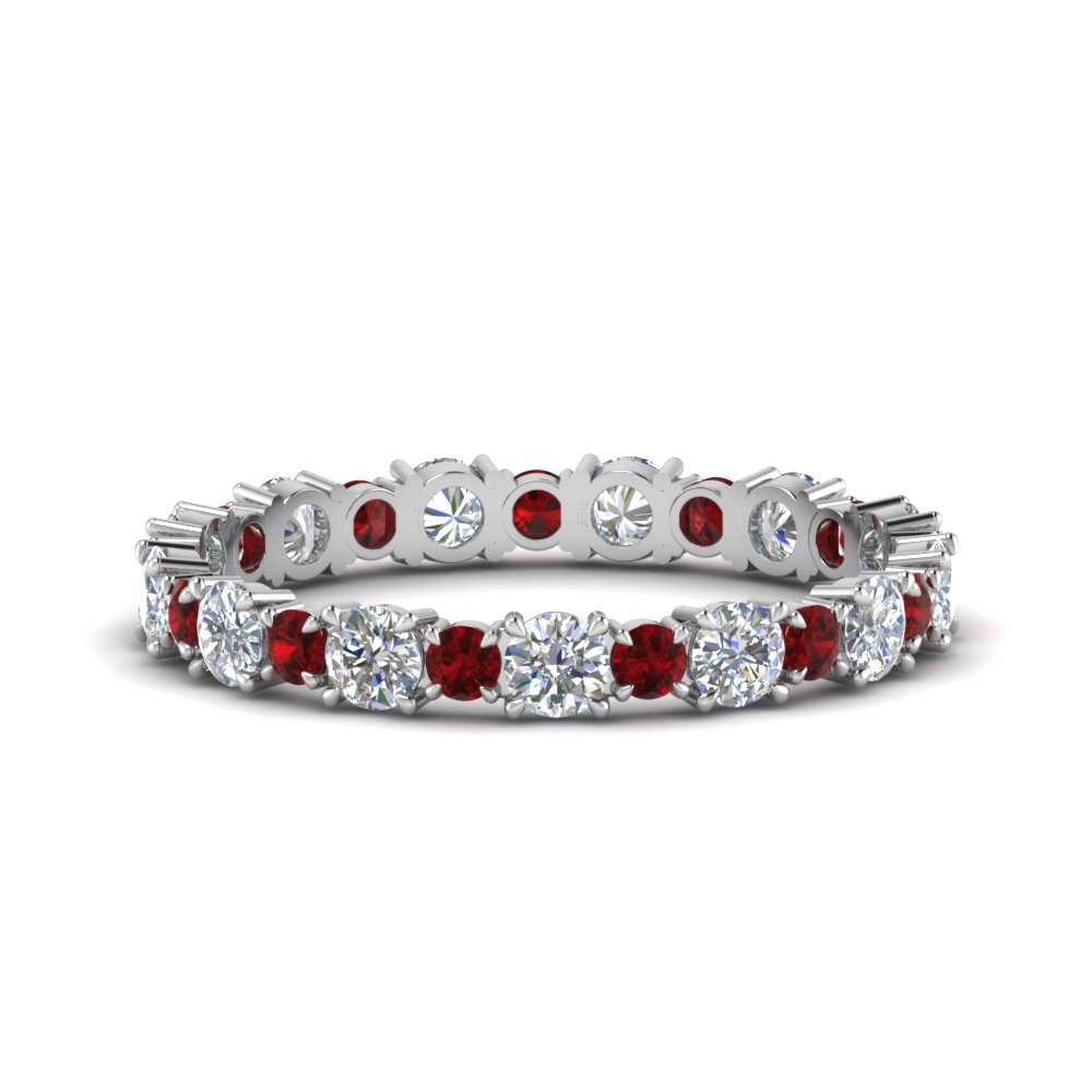 1-carat-unusual-round-diamond-eternity-band-with-ruby-in-FD123628RO(2.50MM)GRUDR-NL-WG