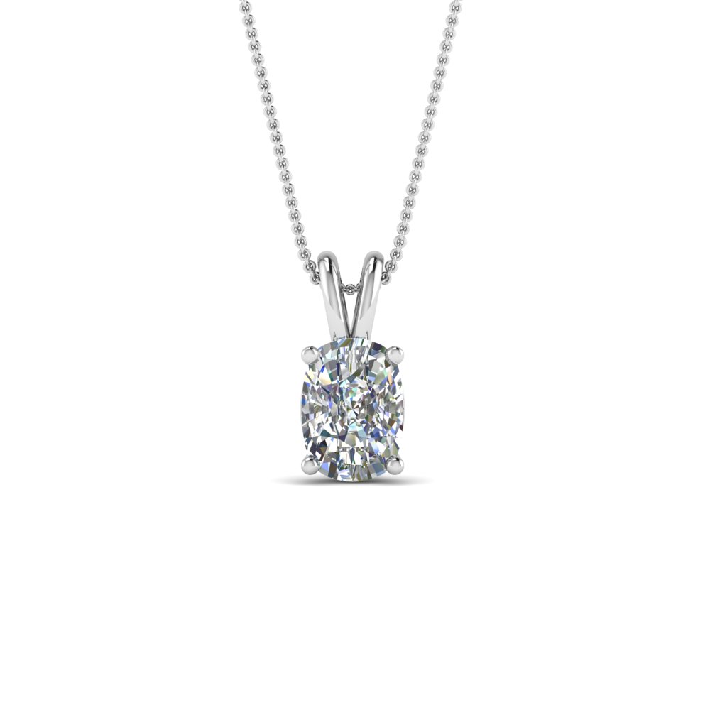 round cut diamond necklace