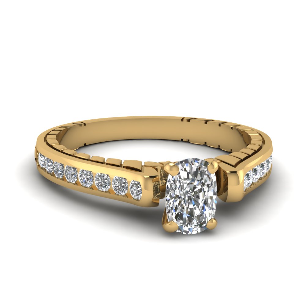 1 Ct. Cushion Diamond Engagement Rings