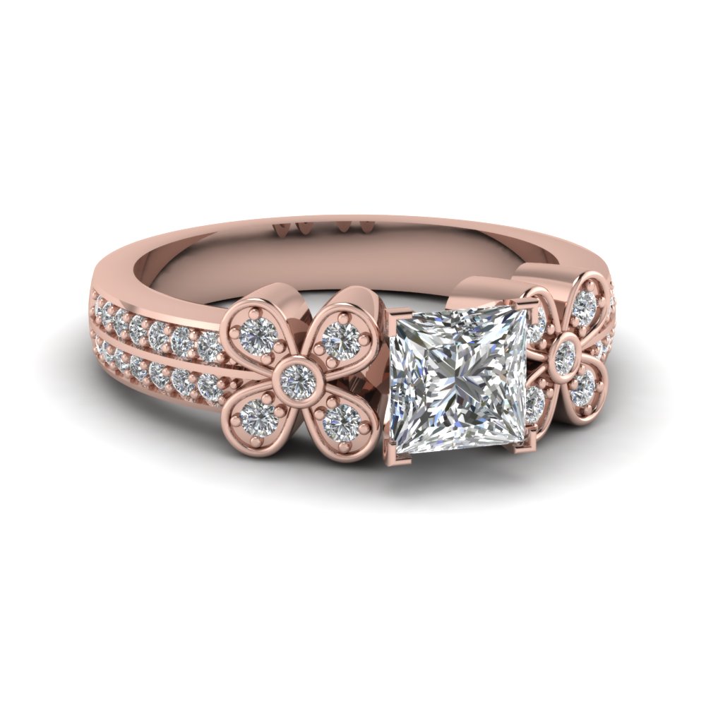 Engagement Rings One Carat Princess Cut Diamond