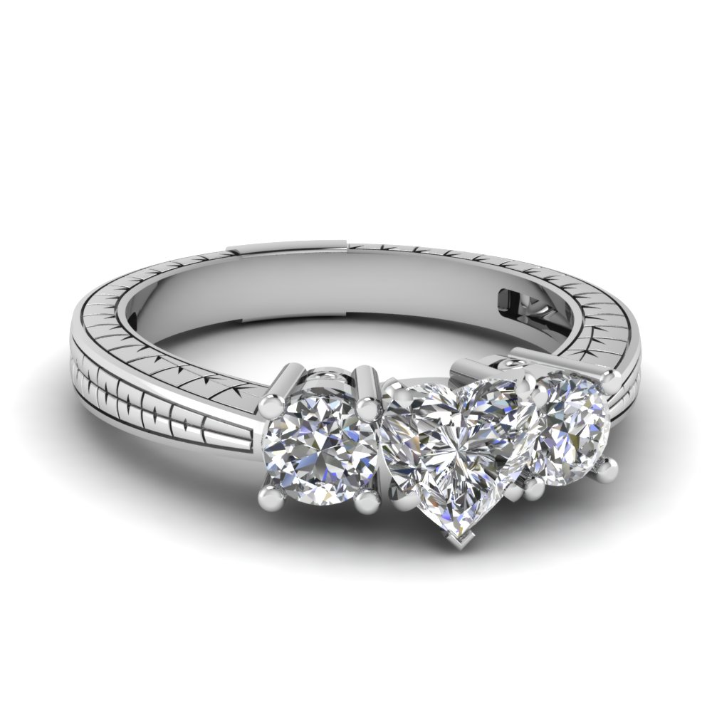 1.50 ct. diamond vintage 3 stone heart shaped engagement ring in FDENR813HTR NL WG.jpg