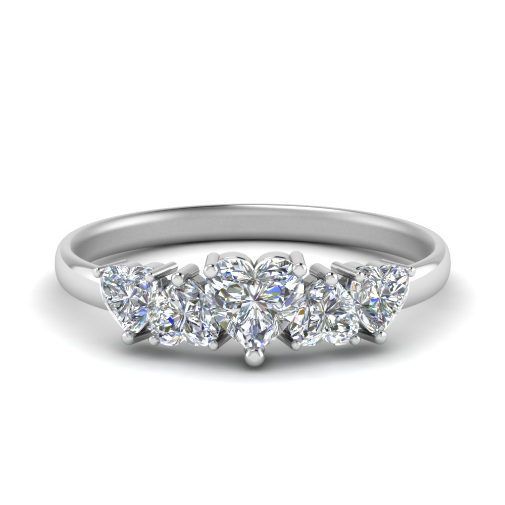 Five Heart Diamond 1.50 Ct. Ring