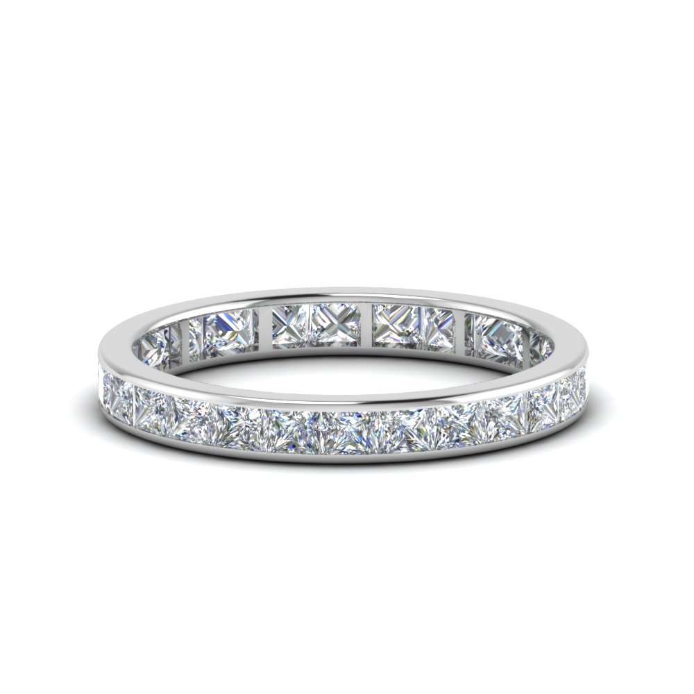 Princess diamond wedding deals band