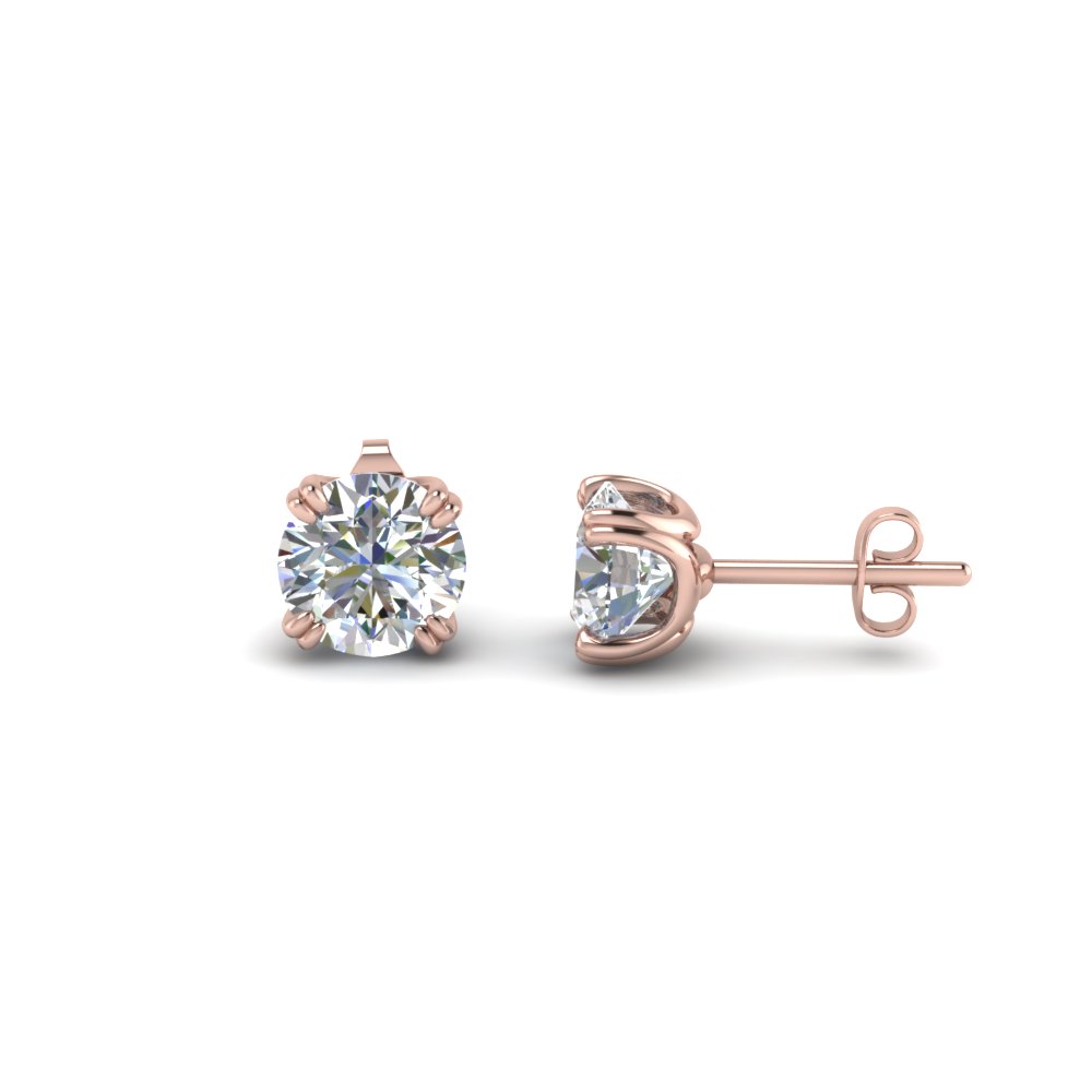 2 ct. round diamond earring in FDEAR8461RO 1.0CT NL RG