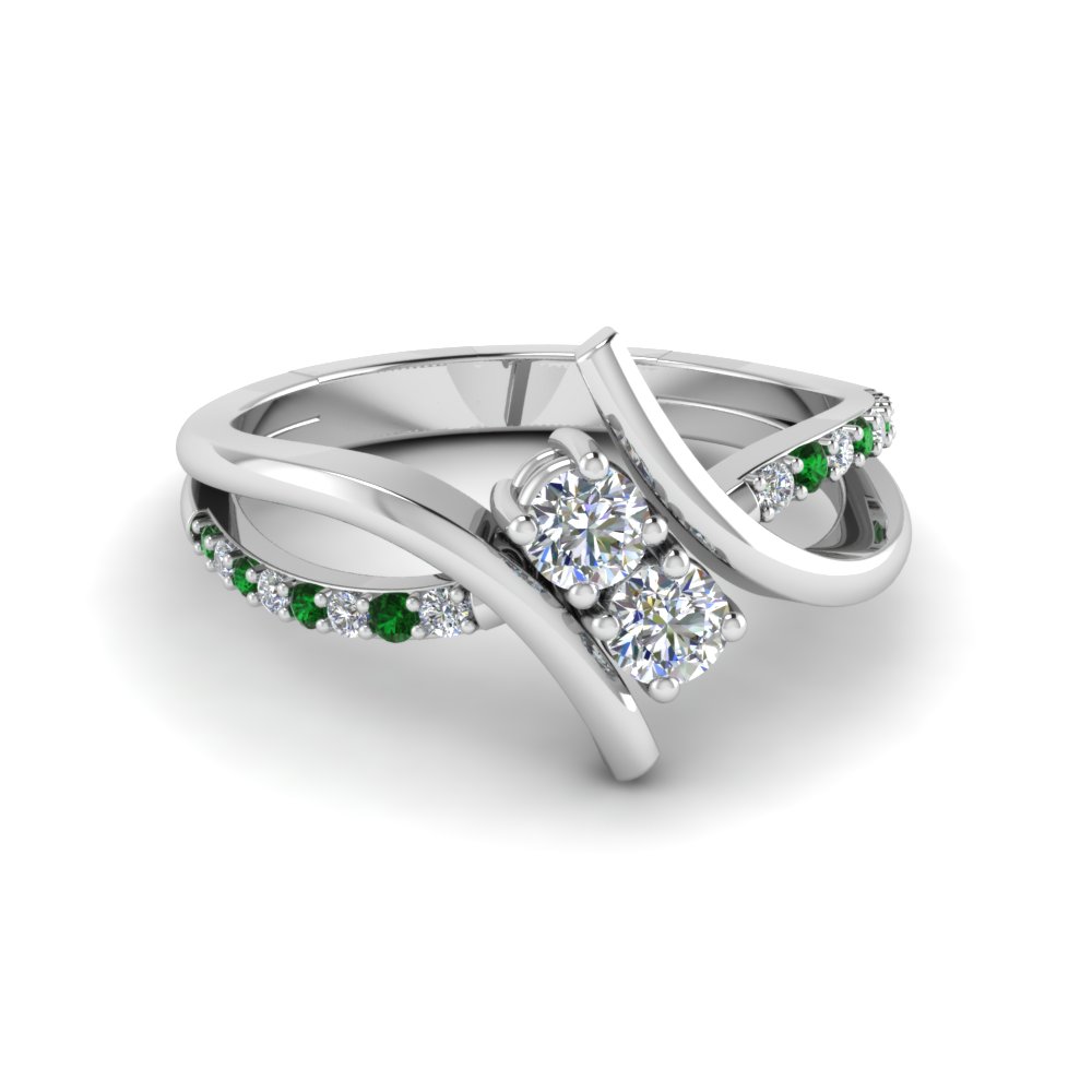 2 Stone Diamond Promise Ring