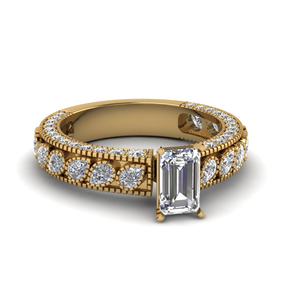 3 Ct. Diamond Vintage Looking Ring
