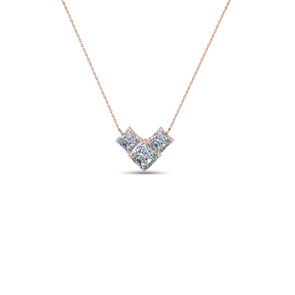 3 pendant diamond necklace