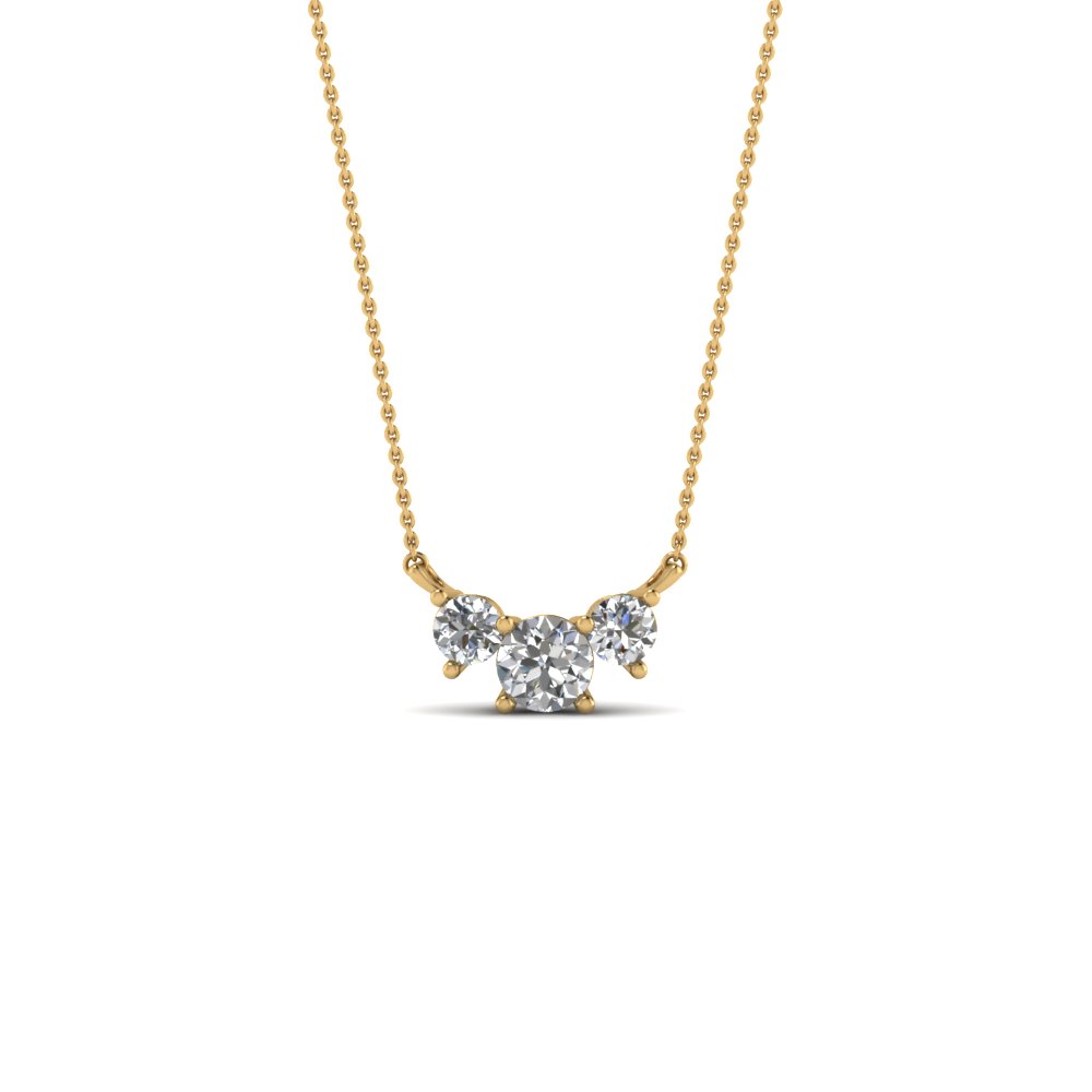 Mirage Three Stone Diamond Necklace 1/2 ct – Steven Singer Jewelers