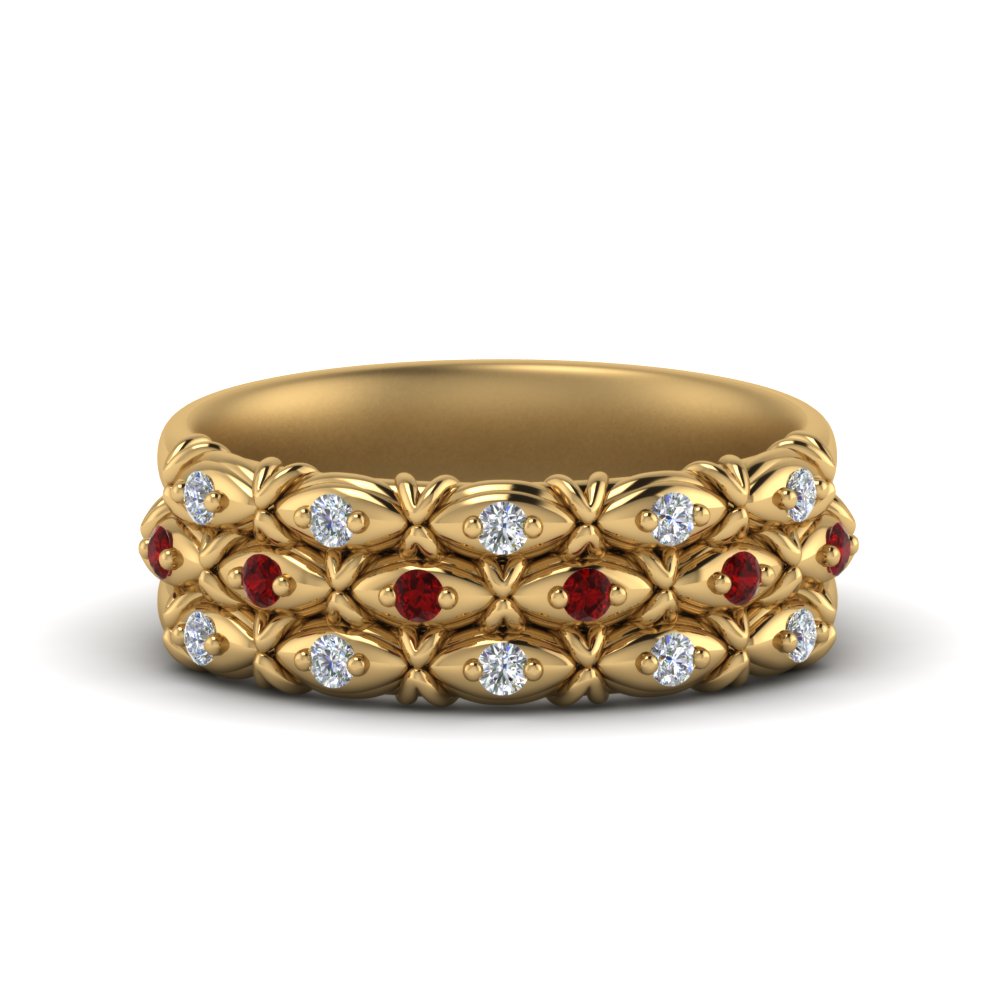 3-row-vintage-diamond-band-with-ruby-in-FD122509BGRUDR-NL-YG
