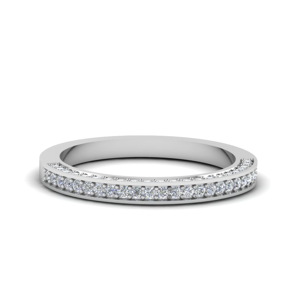 2/5 cttw w/Micro Pave Set Round Diamonds - Sonia Jewels .925 Sterling Silver Diamond Wedding Anniversary OR Fashion Right Hand Ring Band 