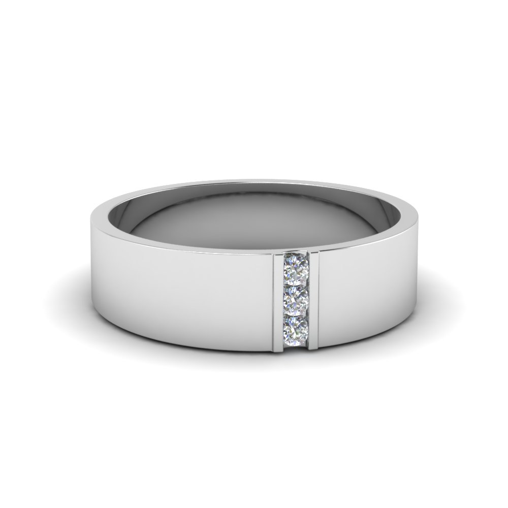 Classy And Elegant Platinum Mens Wedding Bands ...