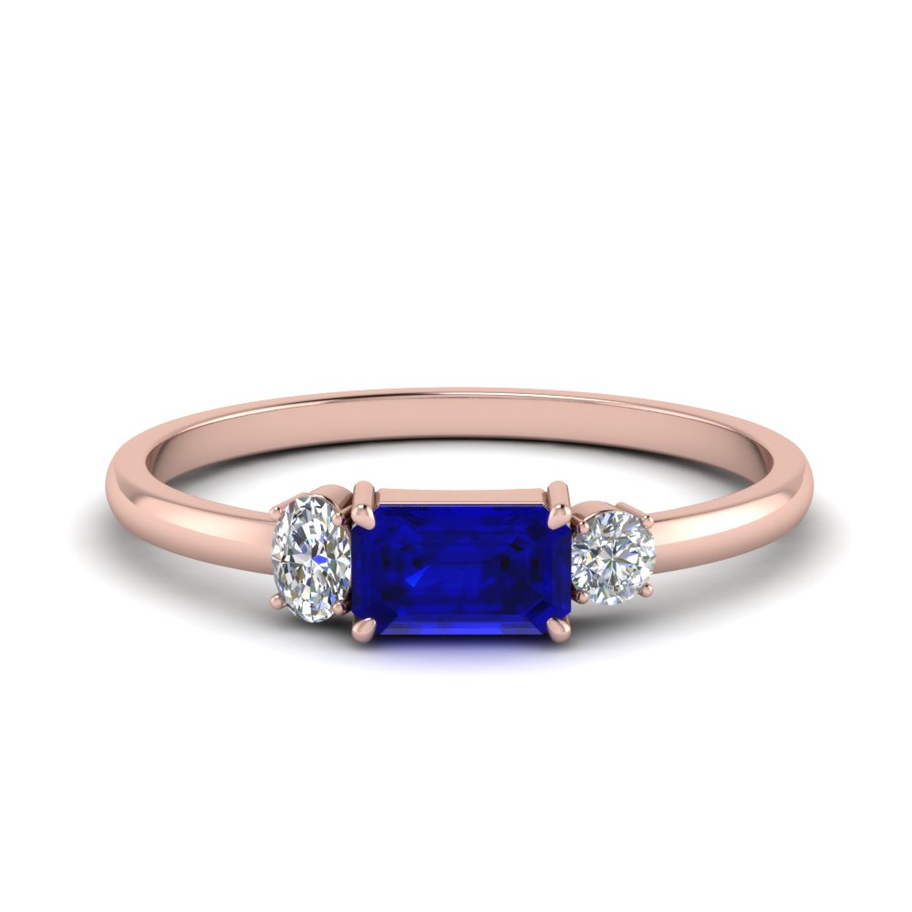 3 Stone Alternate Wedding Ring