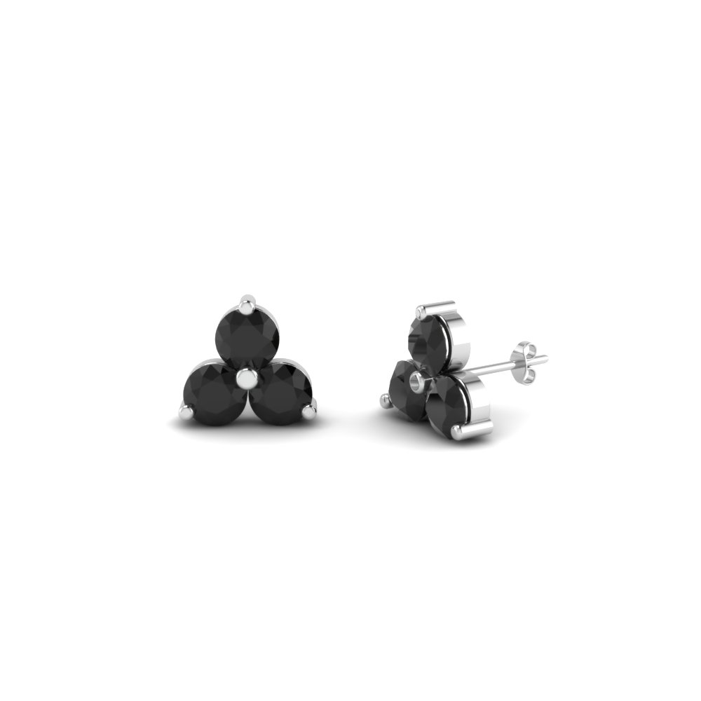 3 Stone Small Stud Earring 3 Stone Small Stud Earring