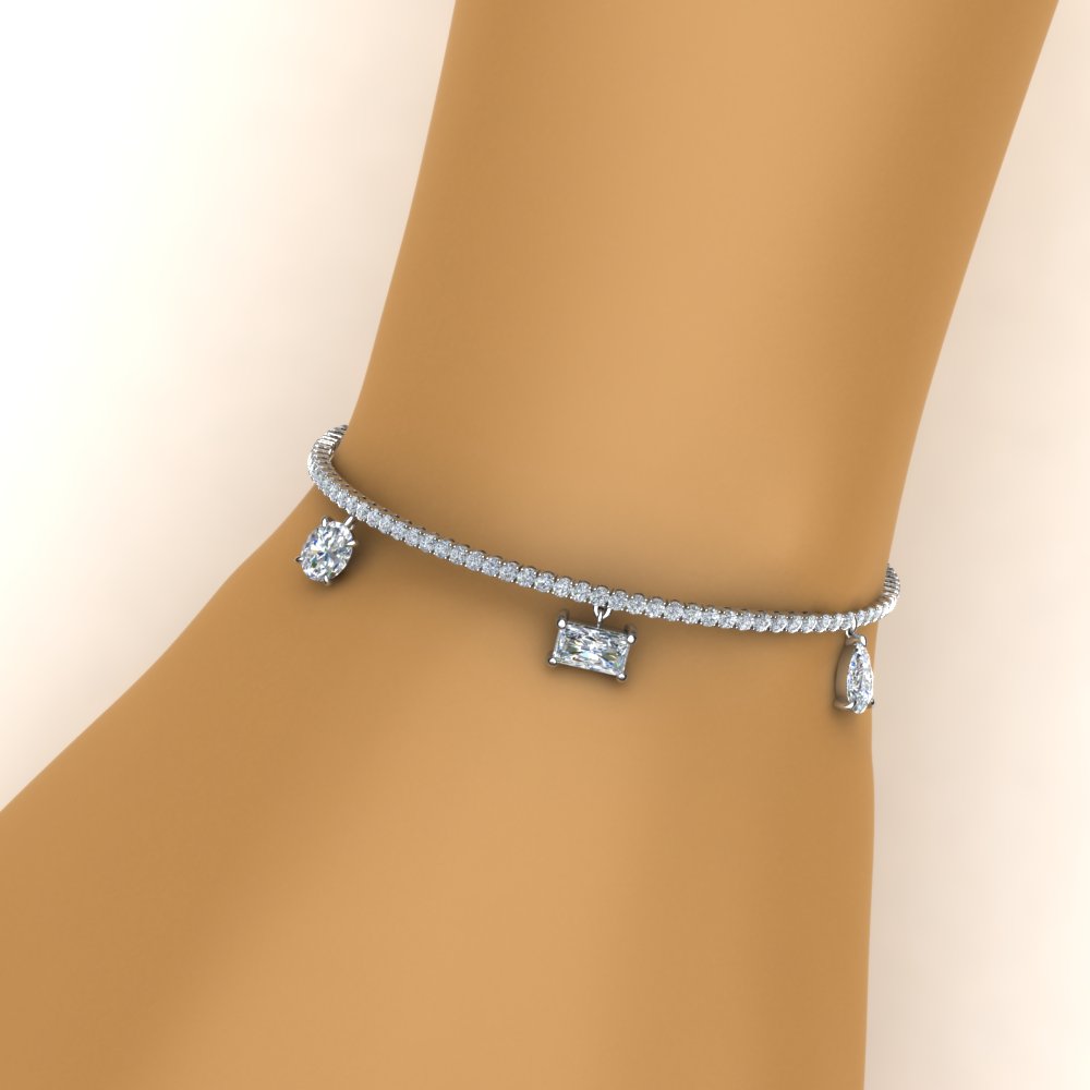 3.75 Carat Diamond Mom Charm Bracelet