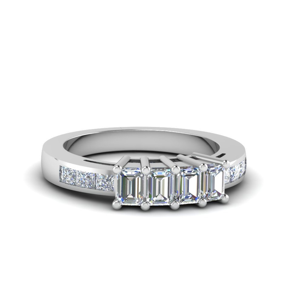 4 Stone Anniversary Diamond Band Gifts In 950 Platinum Fascinating 4 Stone Anniversary Diamond Band Gifts In 950 Platinum Fdens207b Nl Wg