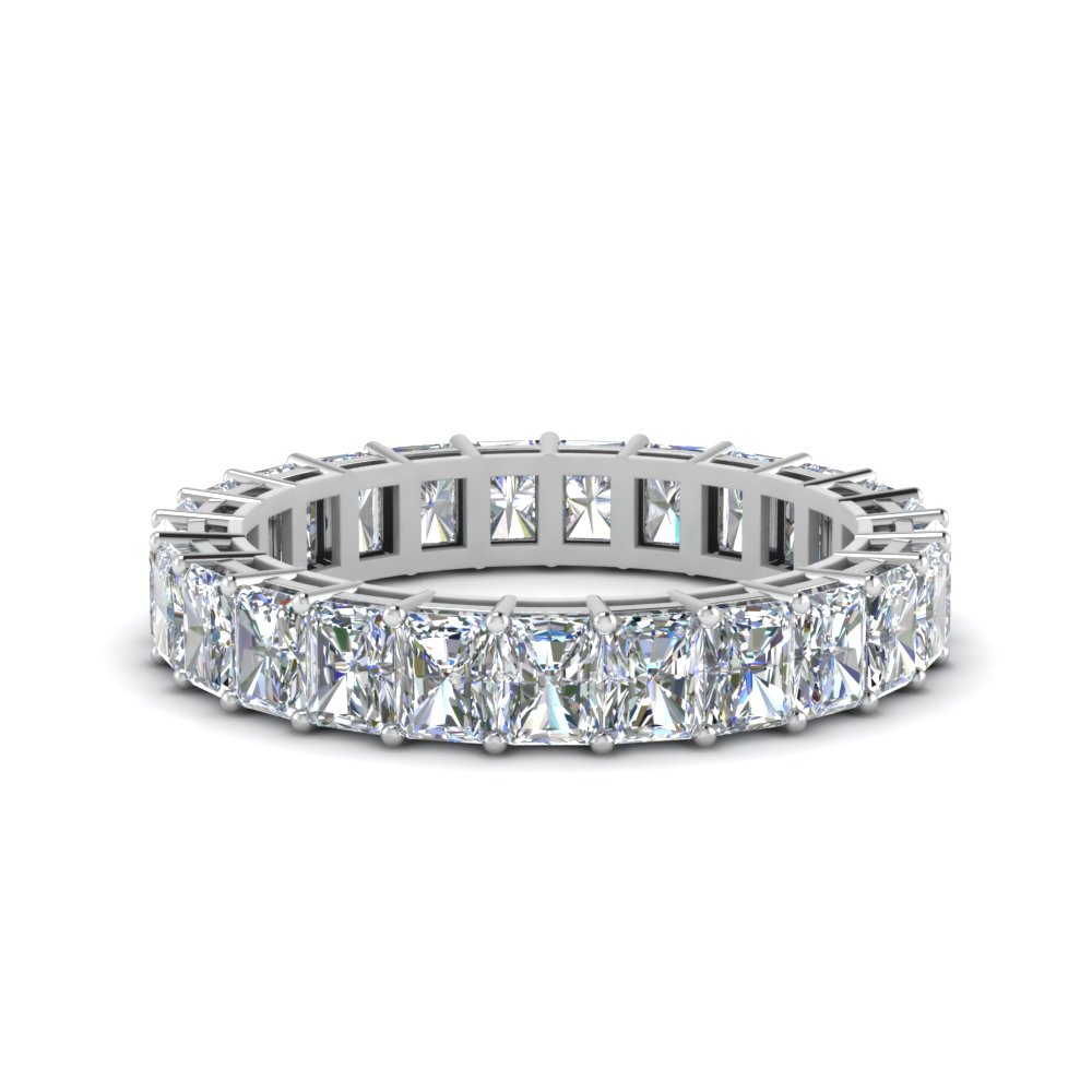 5 Carat Radiant Cut Eternity Band