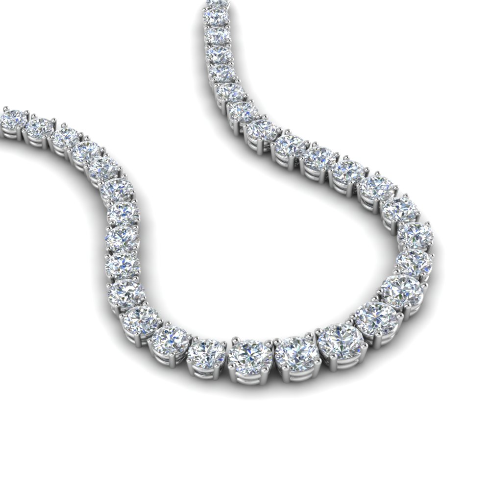 5 Ct. Round Diamond Eternity Necklace