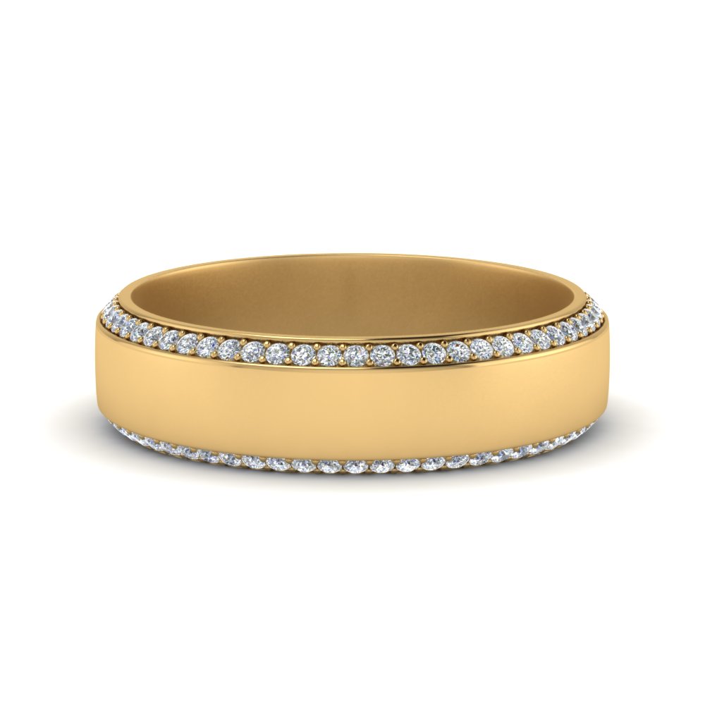 Yellow Gold Wedding Rings For Men