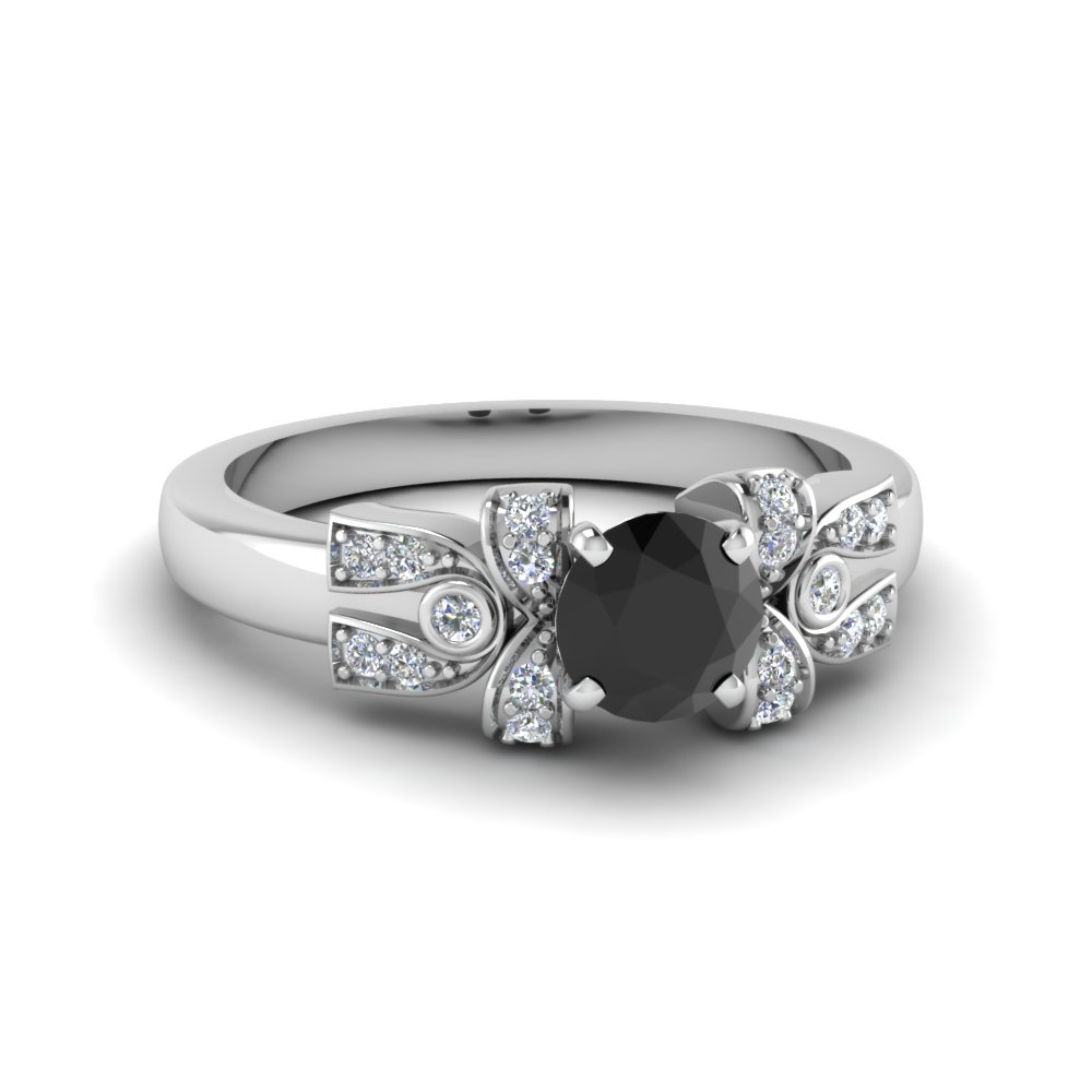 Antique Design Black Diamond Ring