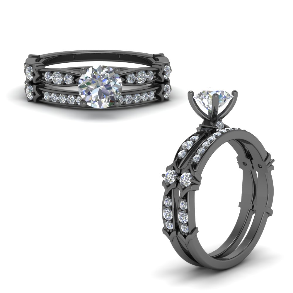 Black Gold Engagement Rings