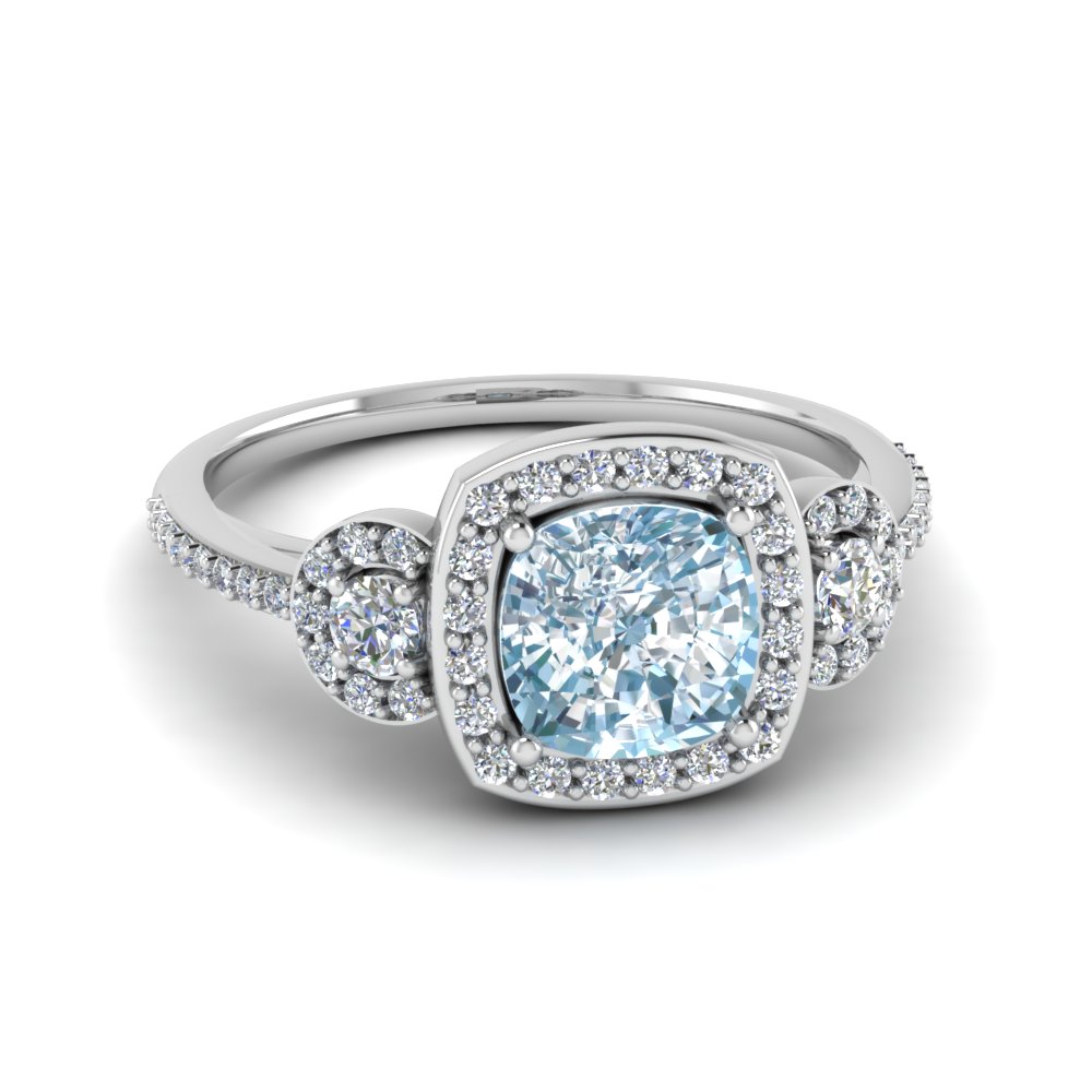 aquamarine 3 stone pave halo diamond wedding ring in 14K white gold FD121999CURGAQ NL WG.jpg