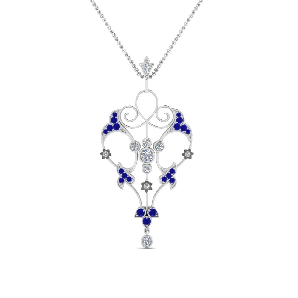 Fancy Sapphire Necklace