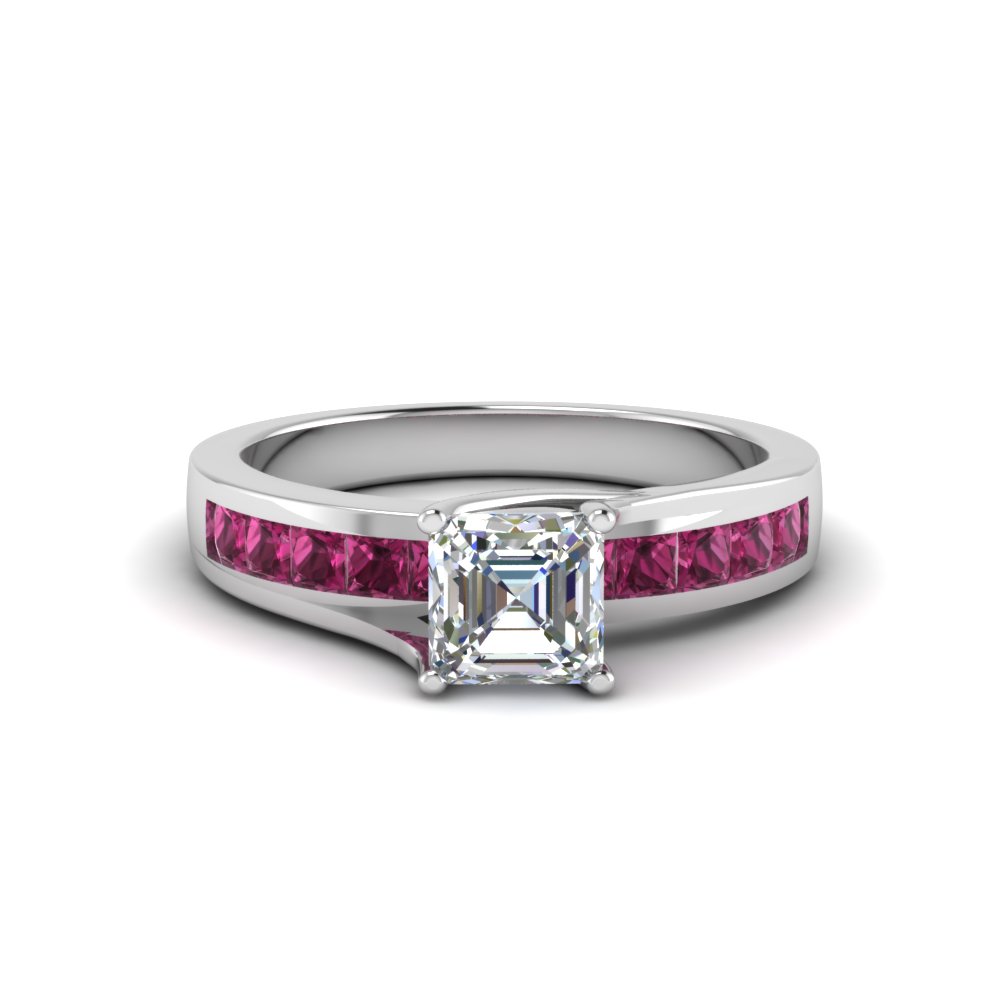 Asscher cut deals pink diamond