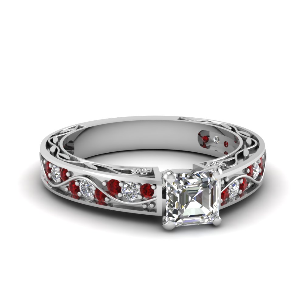 Get Our 18k White Gold Engagement Rings| Fascinating Diamonds