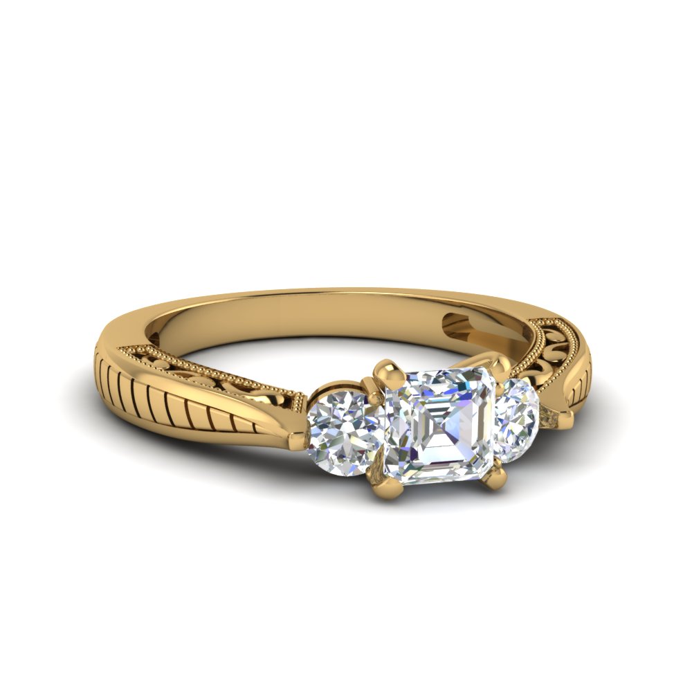 1 CT. T.W. Diamond Frame Past Present Future® Engagement Ring in 14K White  Gold | Zales Outlet