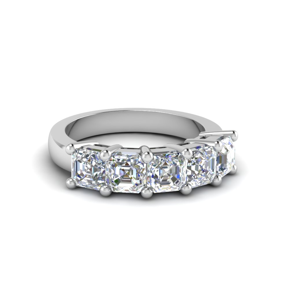 5 stone diamond ring 2 carat