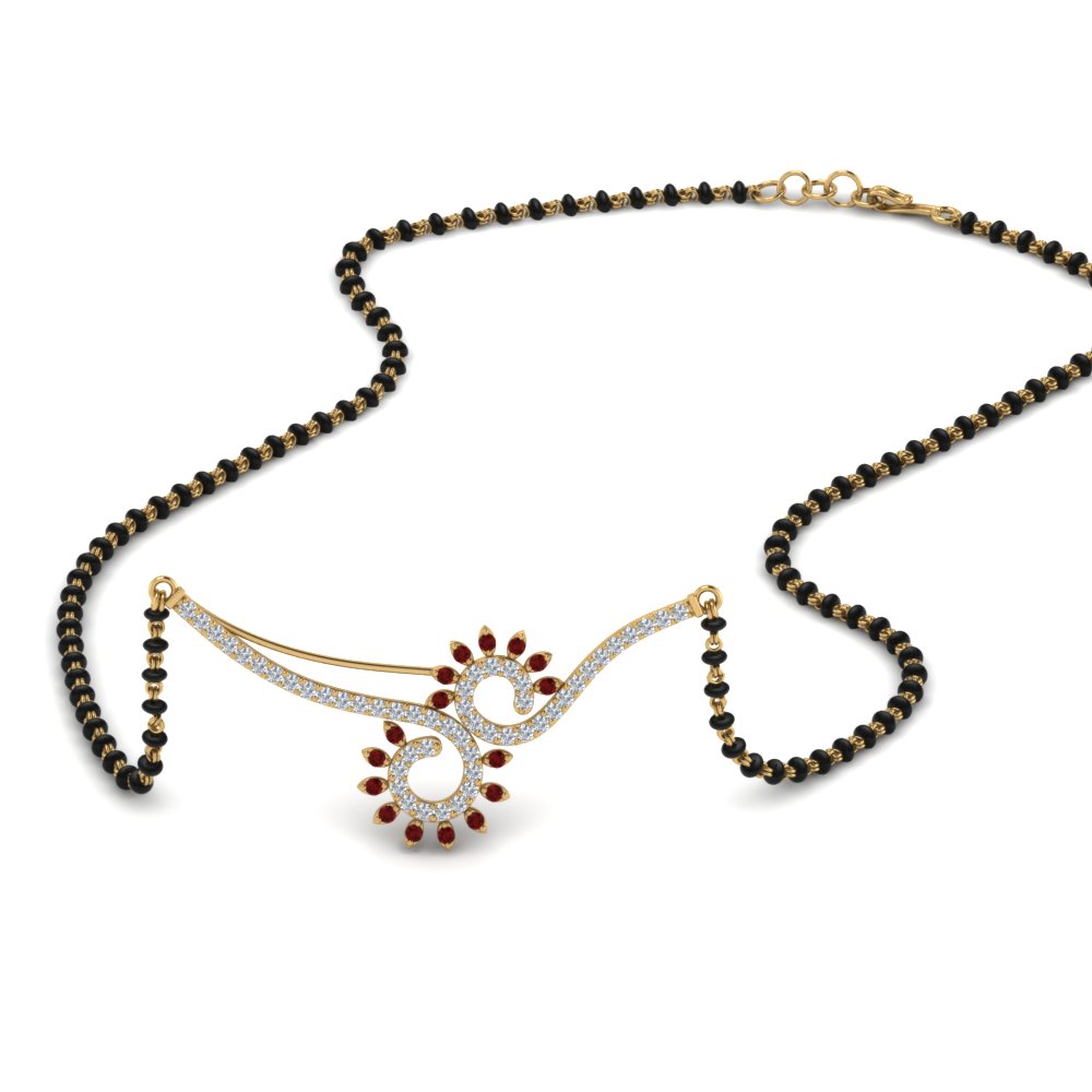 gold long black beads chain