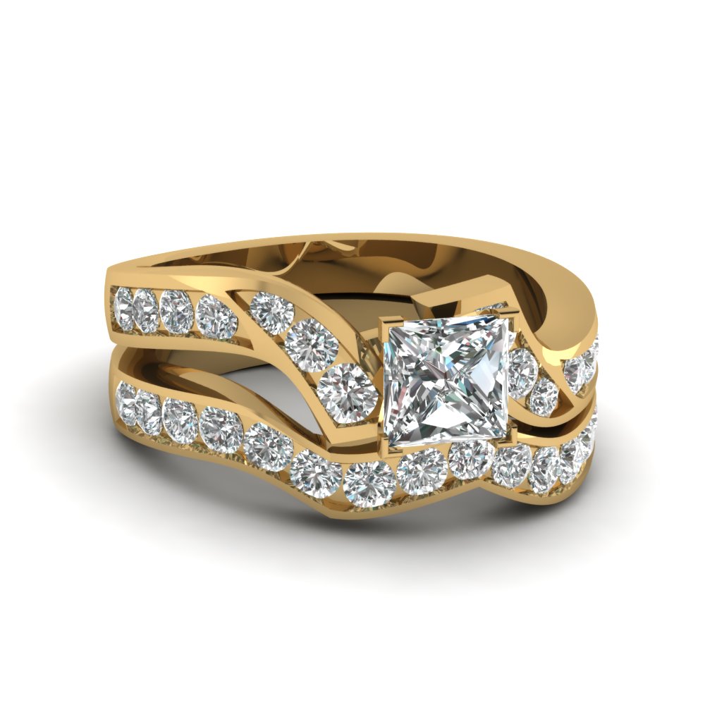 1.98 Ct White Round Cut Diamond Bridal Set Engagement Ring 14k White Gold Over 