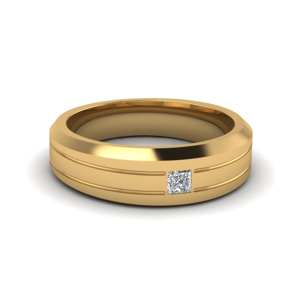 Alder | 18K Yellow Gold plain wedding ring | Taylor & Hart