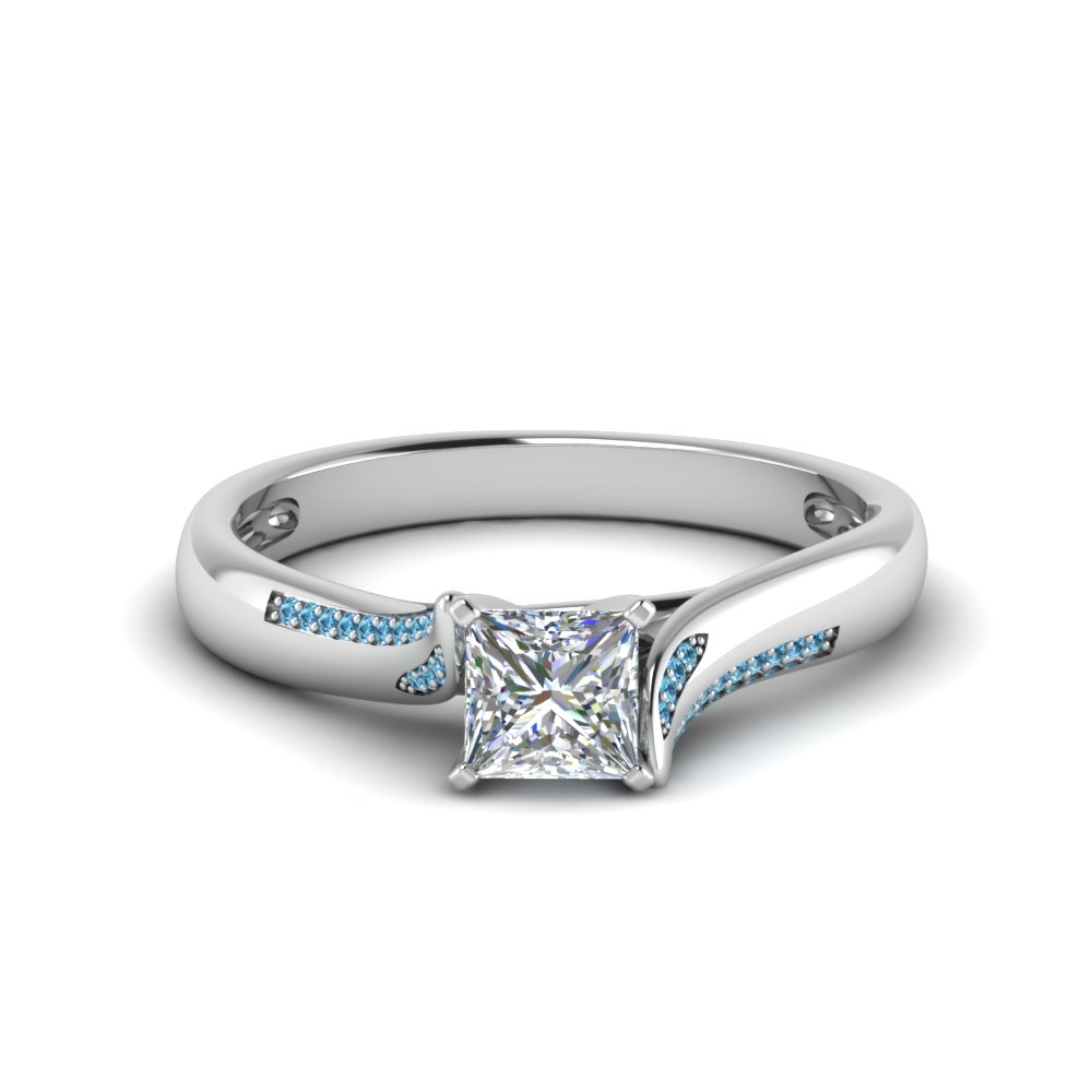 Swirl Pave Diamond Ring