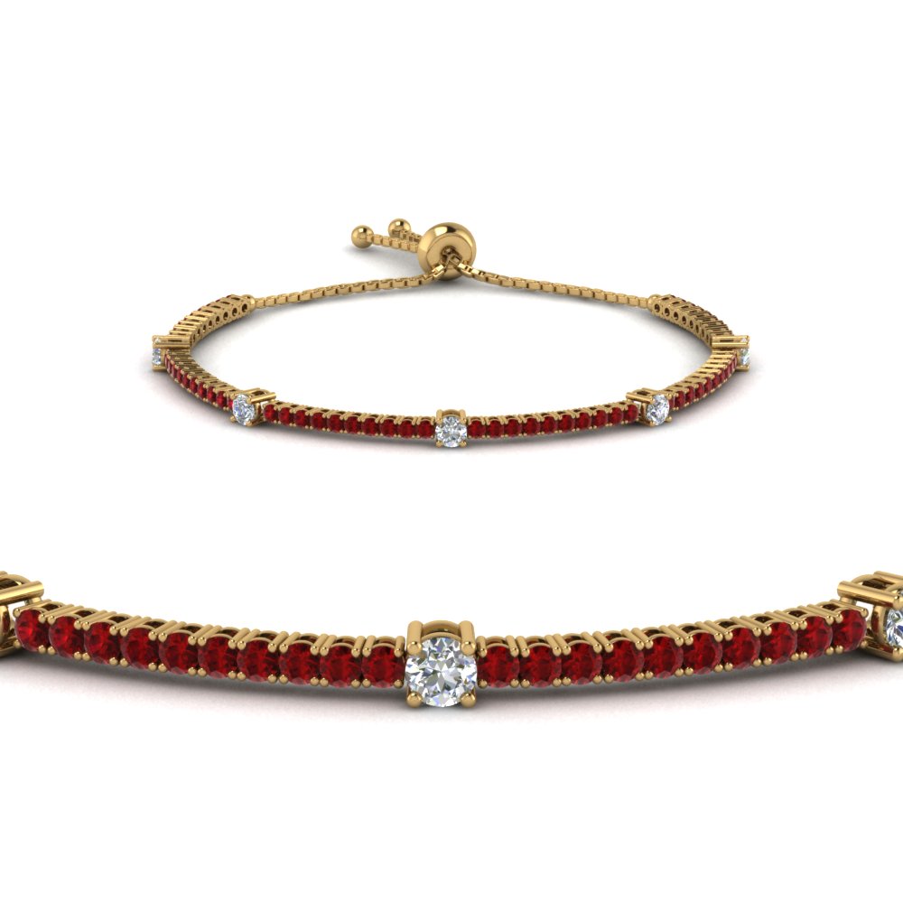Get Ruby Tennis Bracelets| Fascinating Diamonds