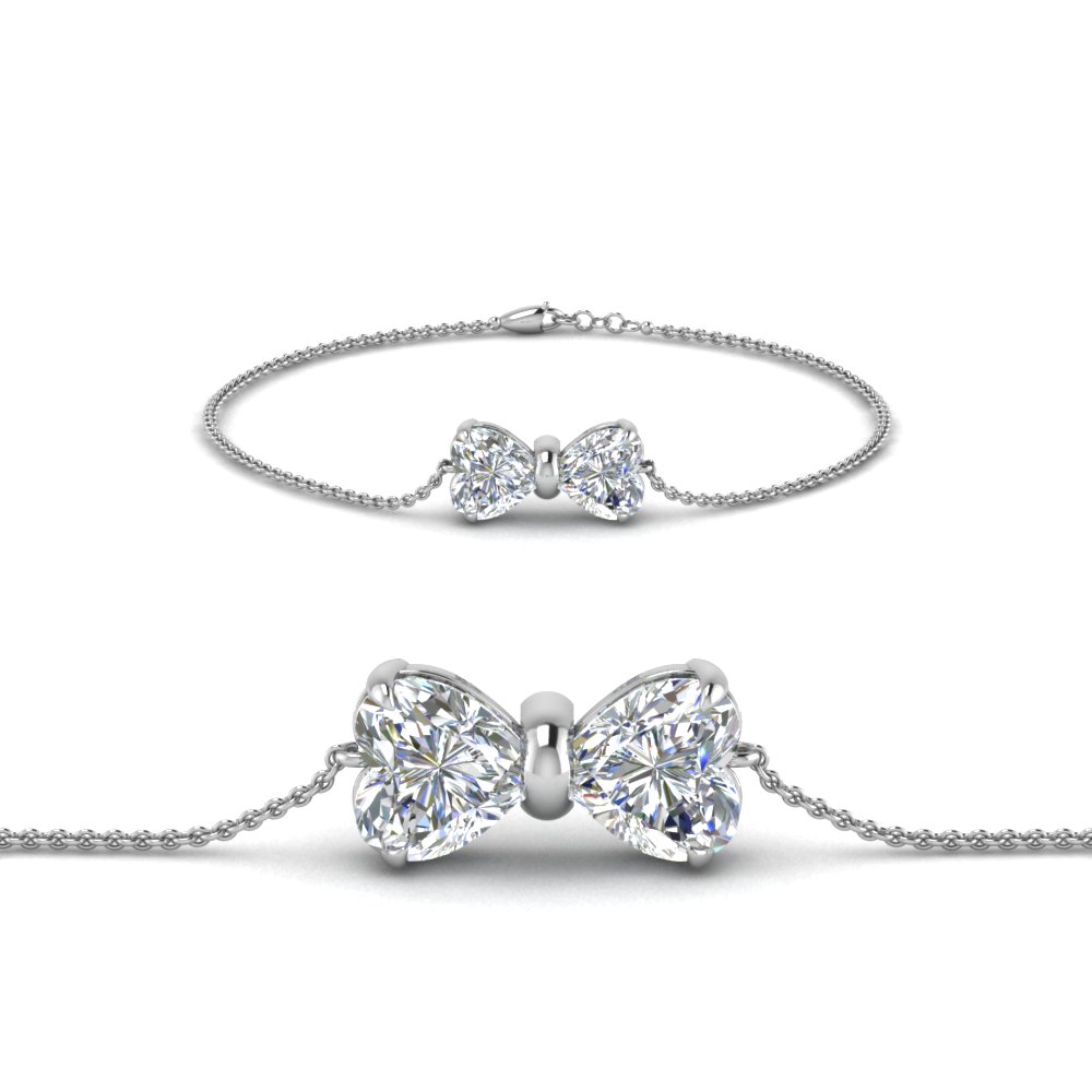Bow Design Diamond Bracelet