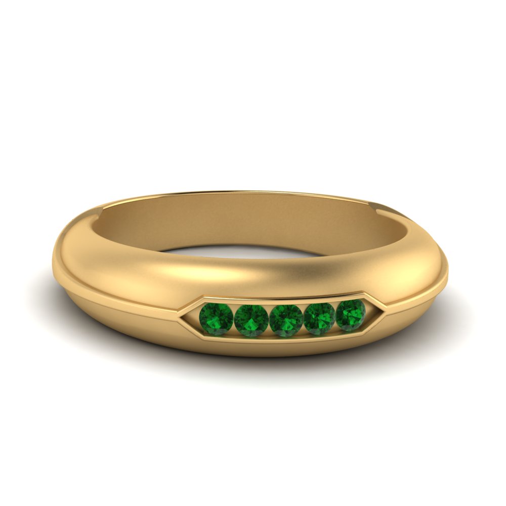 Mens Emerald Ring 3D model 3D printable | CGTrader-vinhomehanoi.com.vn