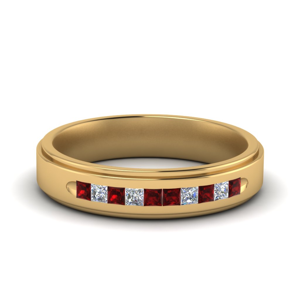 classic-channel-diamond-mens-flat-ring-with-ruby-in-FDM218GRUDR-NL-YG
