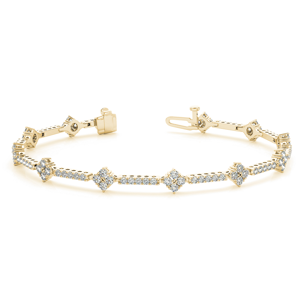 gold diamond bracelet