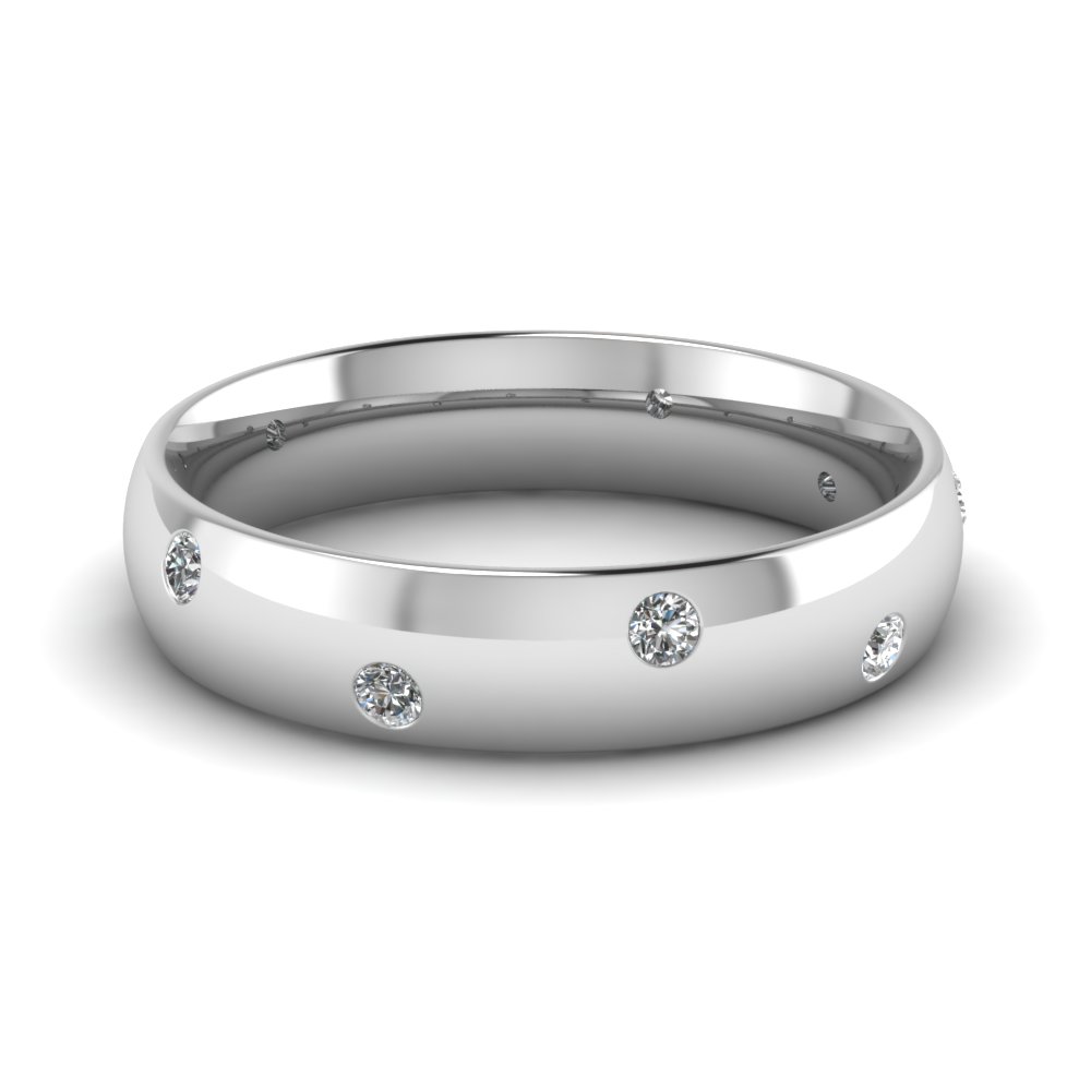 Classic Dome Diamond Comfort Fit Ring