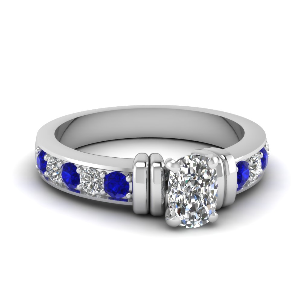 0.90ct Fine 2-Row Diamond Anniversary Wedding Ring
