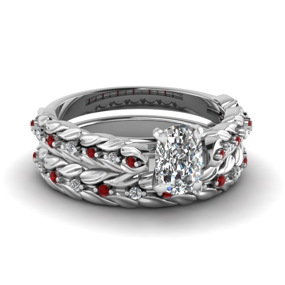 Ruby Wedding Ring Sets