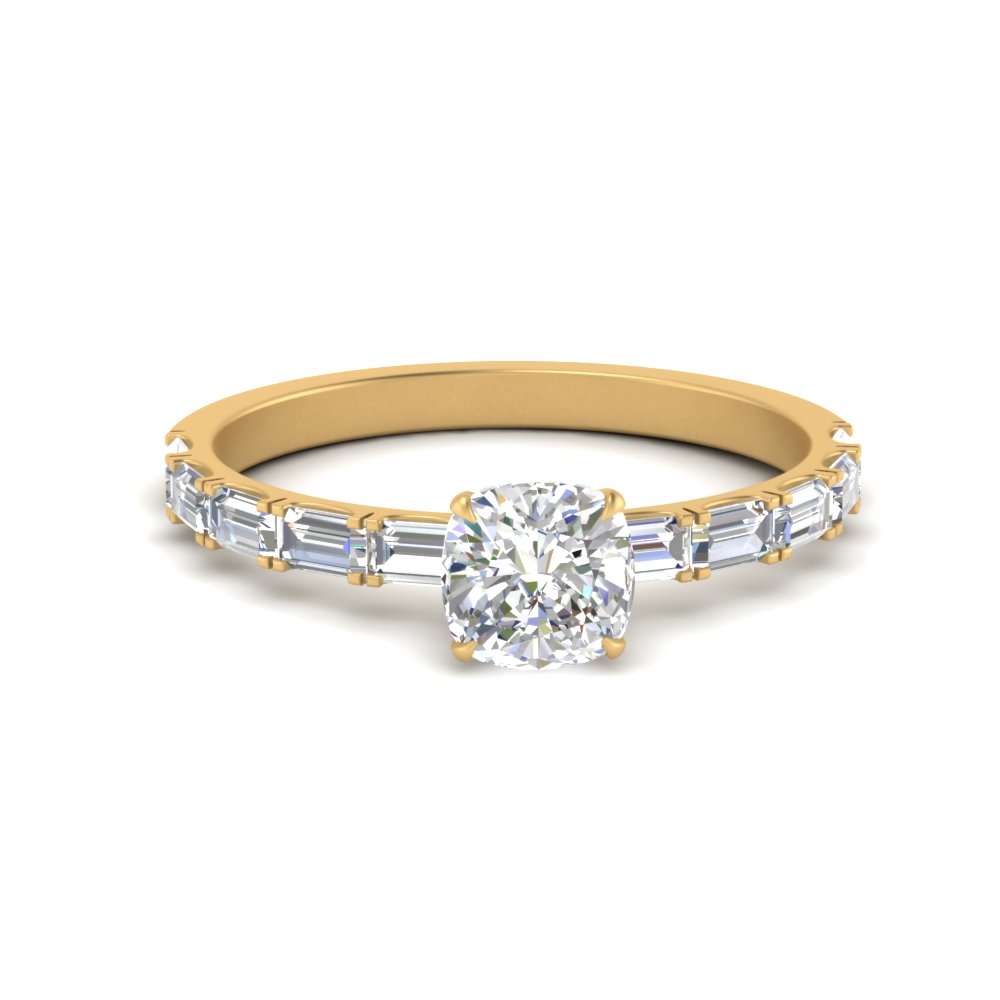 Thin Solitaire Engagement Rings Tapered – Bella's Fine Jewelers