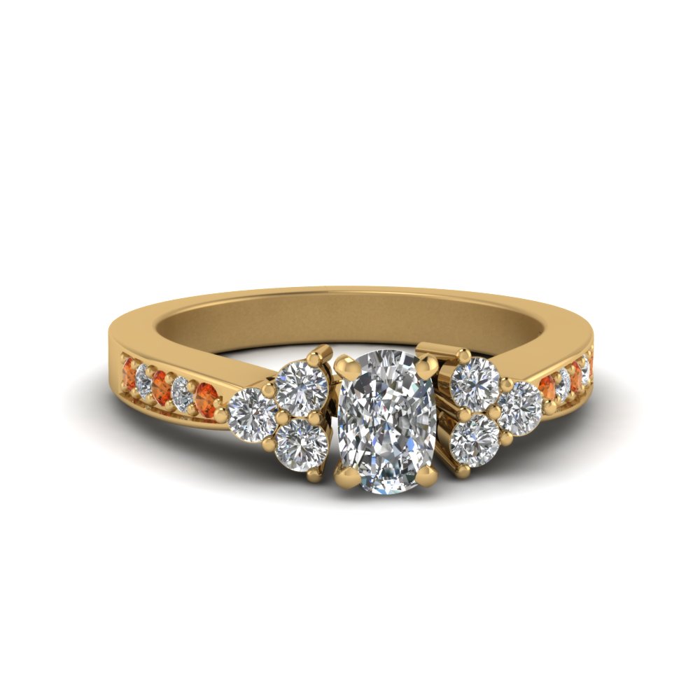Captivating Cluster Diamond Rings, 14K Yellow Gold, Fine Jewelry