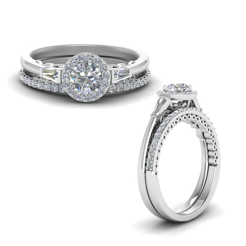 Baguette Diamond Wedding Ring Set - Wedding Rings Sets Ideas