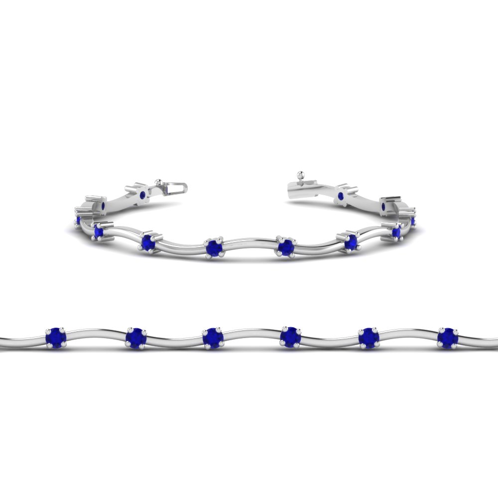 Graceful Sapphire Bracelets